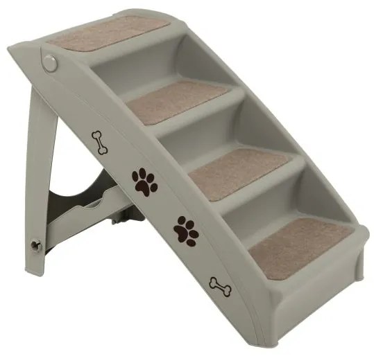 Cerca dobrável para cães com 4 painéis e porta de passagem - branca