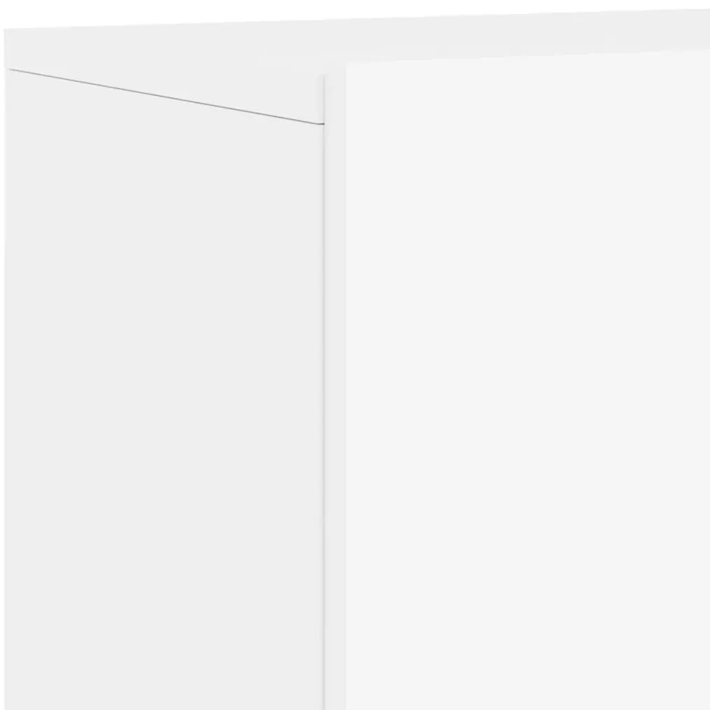 5 pcs móveis de parede p/ TV derivados de madeira branco