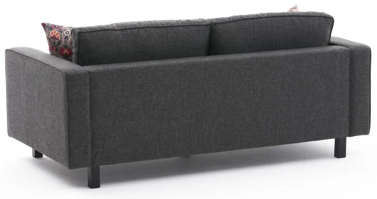 Sofá de 2 Lugares Kale – Antracite – 180x83x91 cm