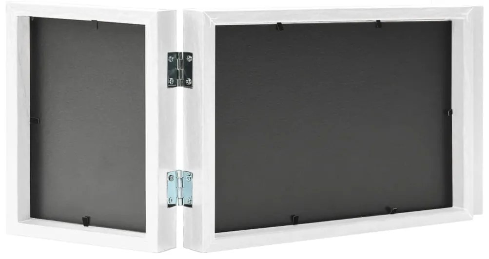Moldura com três dobras 28x18 cm+2x(13x18 cm) branco