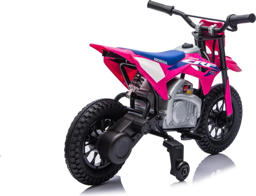 Mota eletrica bateria 12V para Crianças HONDA CFR450R Rosa