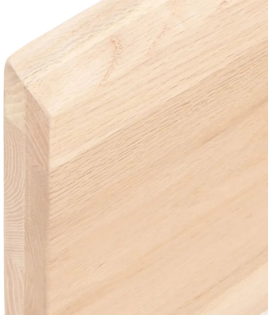 Tampo de mesa 100x50x(2-4) cm carvalho maciço não tratado