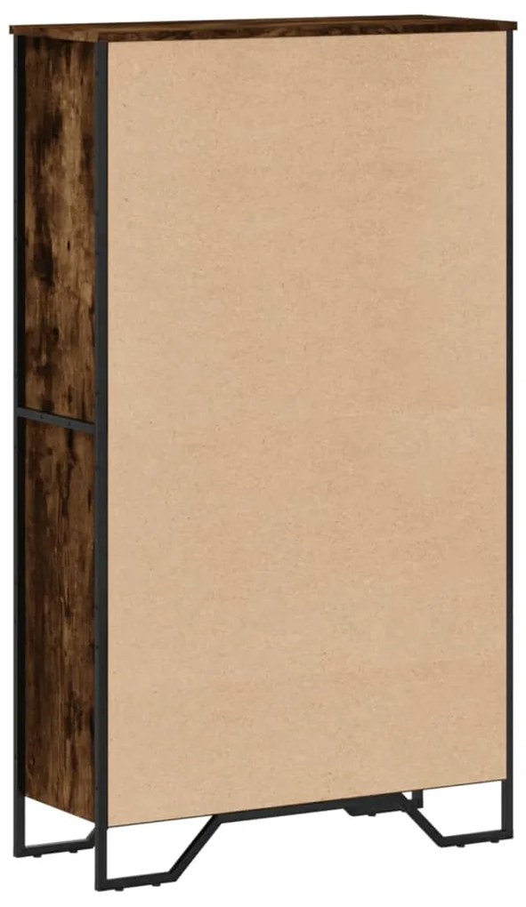 Estante 80x31x137,5 cm derivados de madeira carvalho fumado