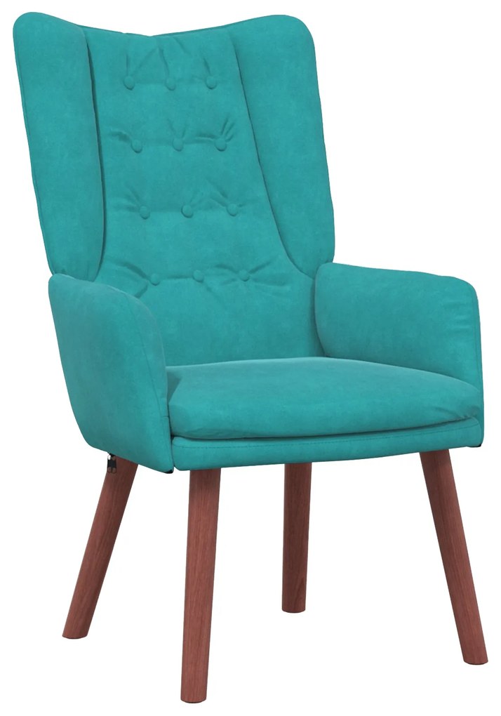 Poltrona Relaxante Velvet Turquesa