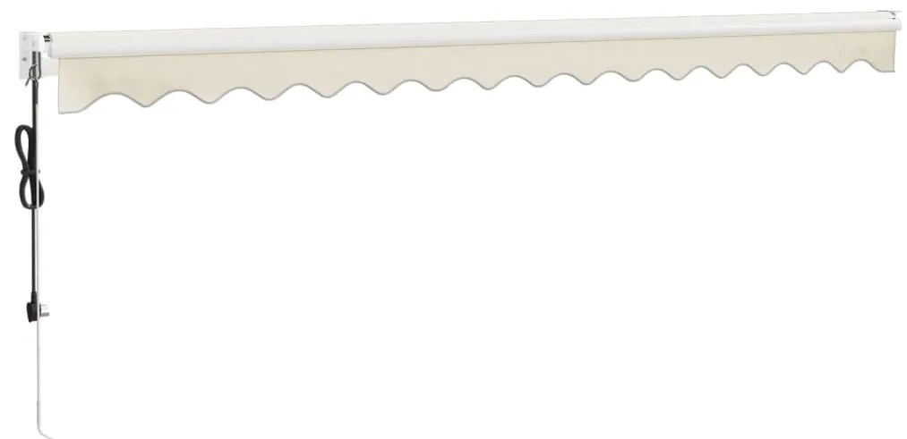 Toldo retrátil automático 4x3 m cor creme