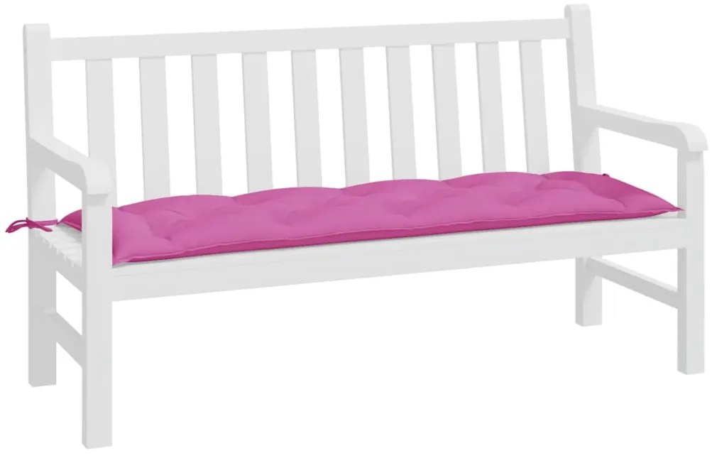 Almofadão p/ banco de jardim 150x50x7 cm tecido oxford rosa