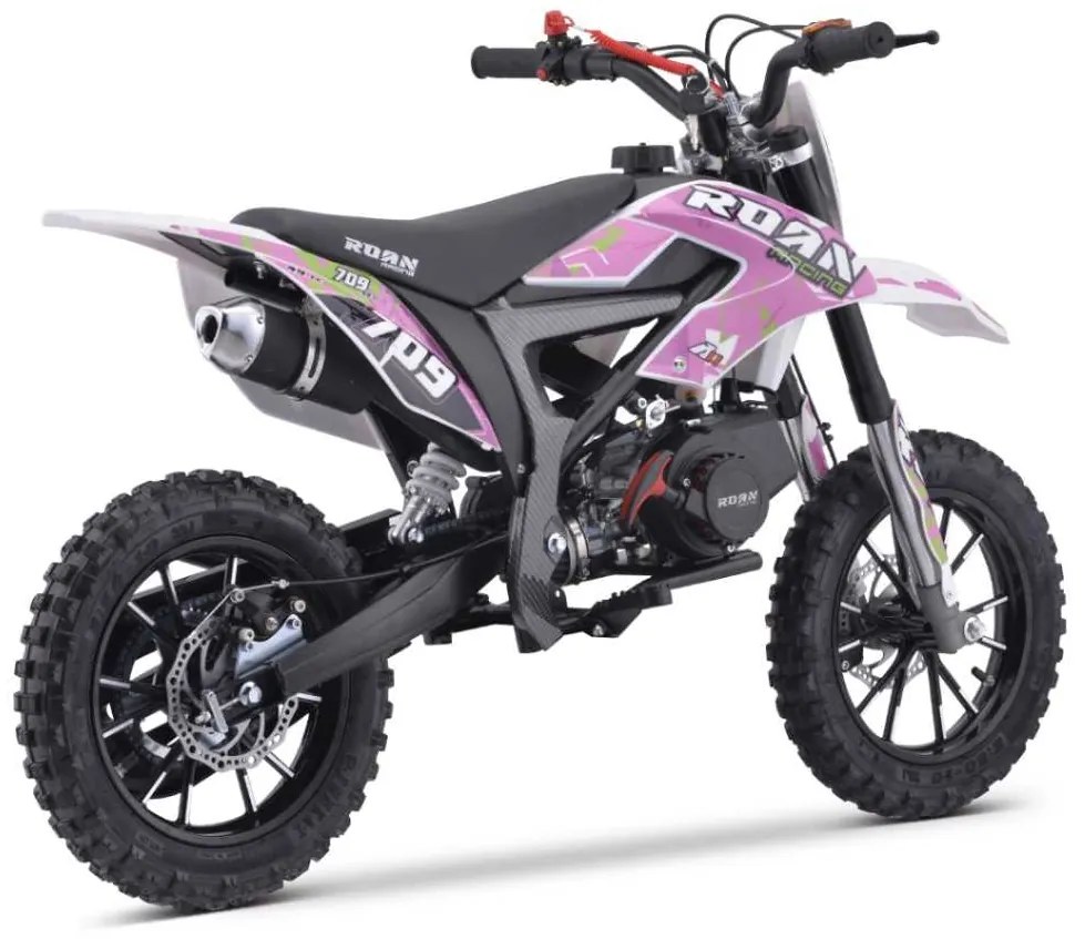 MINI MOTO PARA CRIANÇAS MiniCross Roan 709 gasolina 49cc 4.5CV 2024 ROSA