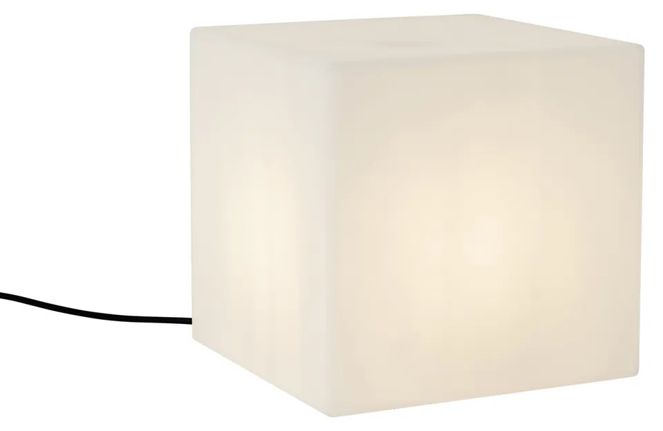 Candeeiro de exterior moderno branco 30 cm quadrado IP44 - Nura Moderno