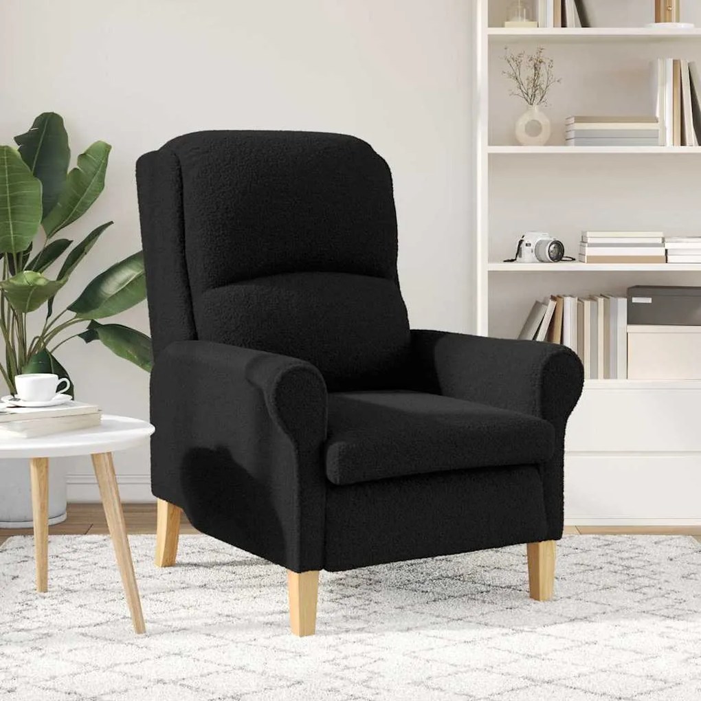 Poltrona Ergonómica Preto Standard Tecido, Madeira