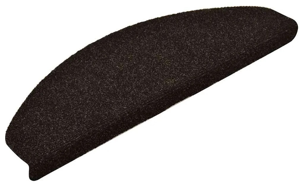 Tapetes de escada autoadesivos 30 pcs 65x21x4cm castanho-escuro