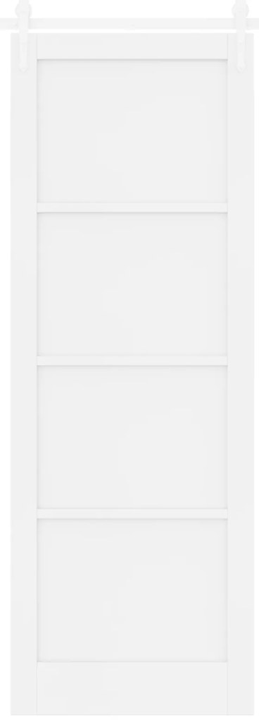 Porta Deslizante vidaXL com Conjunto de Hardware Branco 83x232 cm Made