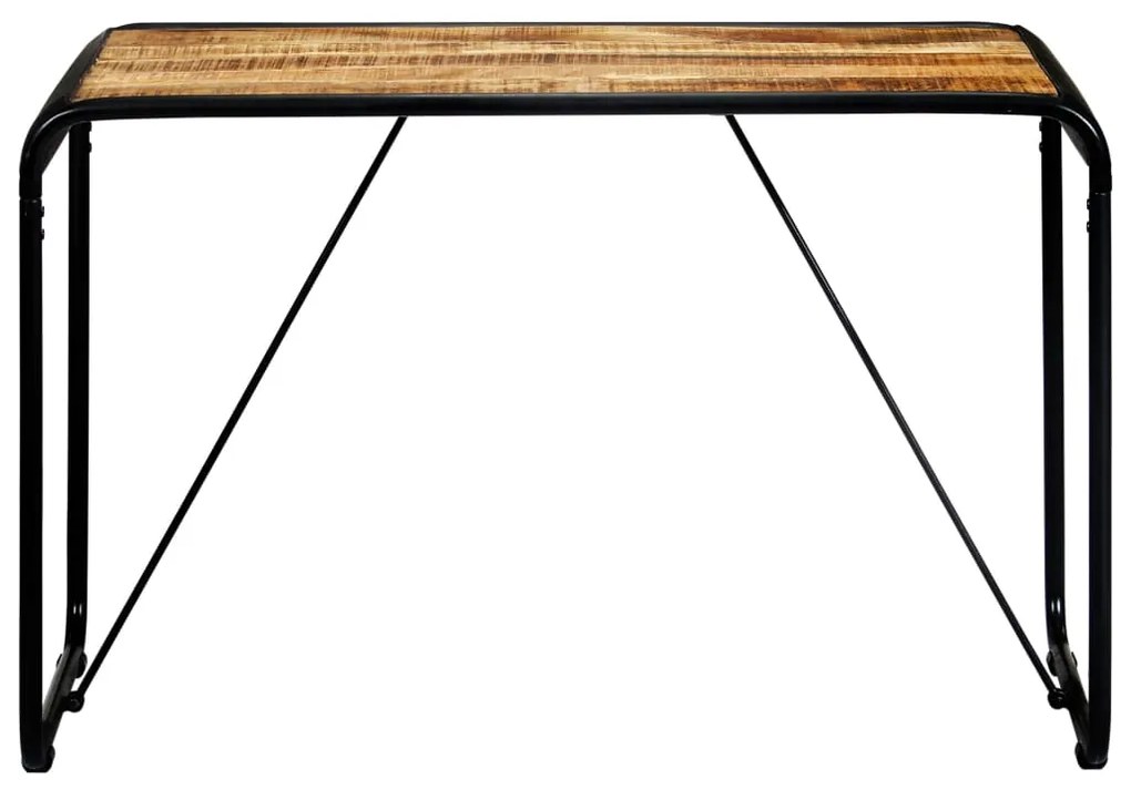 Mesa de jantar 118x60x76 cm madeira de mangueira maciça áspera