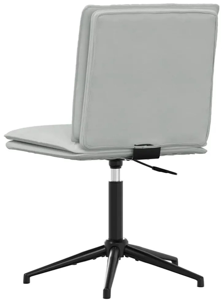 Cadeiras de jantar 2 pcs veludo cinzento-claro
