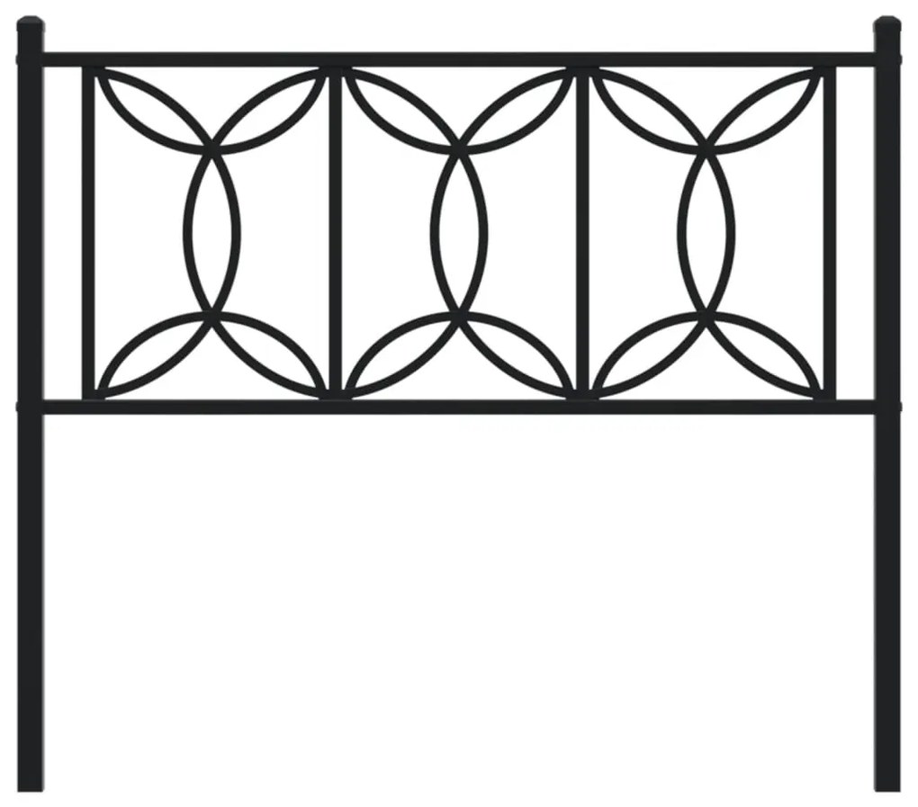 Cabeceira de cama 107 cm metal preto