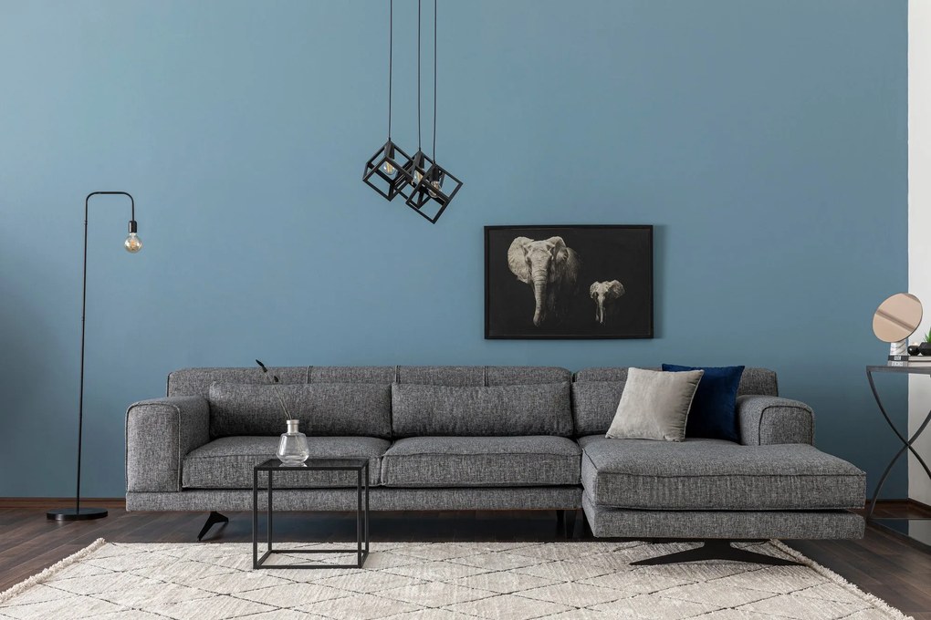 Sofá de Canto Jivago – Cinzento – 308 cm x 198 cm