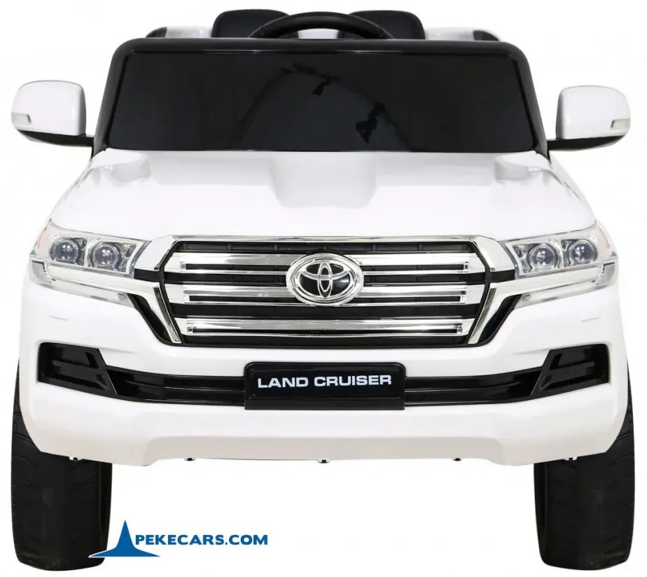 Carro eletrico crianças Toyota Land Cruiser 12V 2.4G Branco