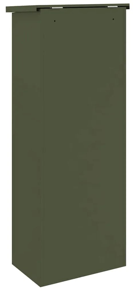 Caixa para entrega de pacotes Verde-oliva 44,5 x 29 x 110,5 cm