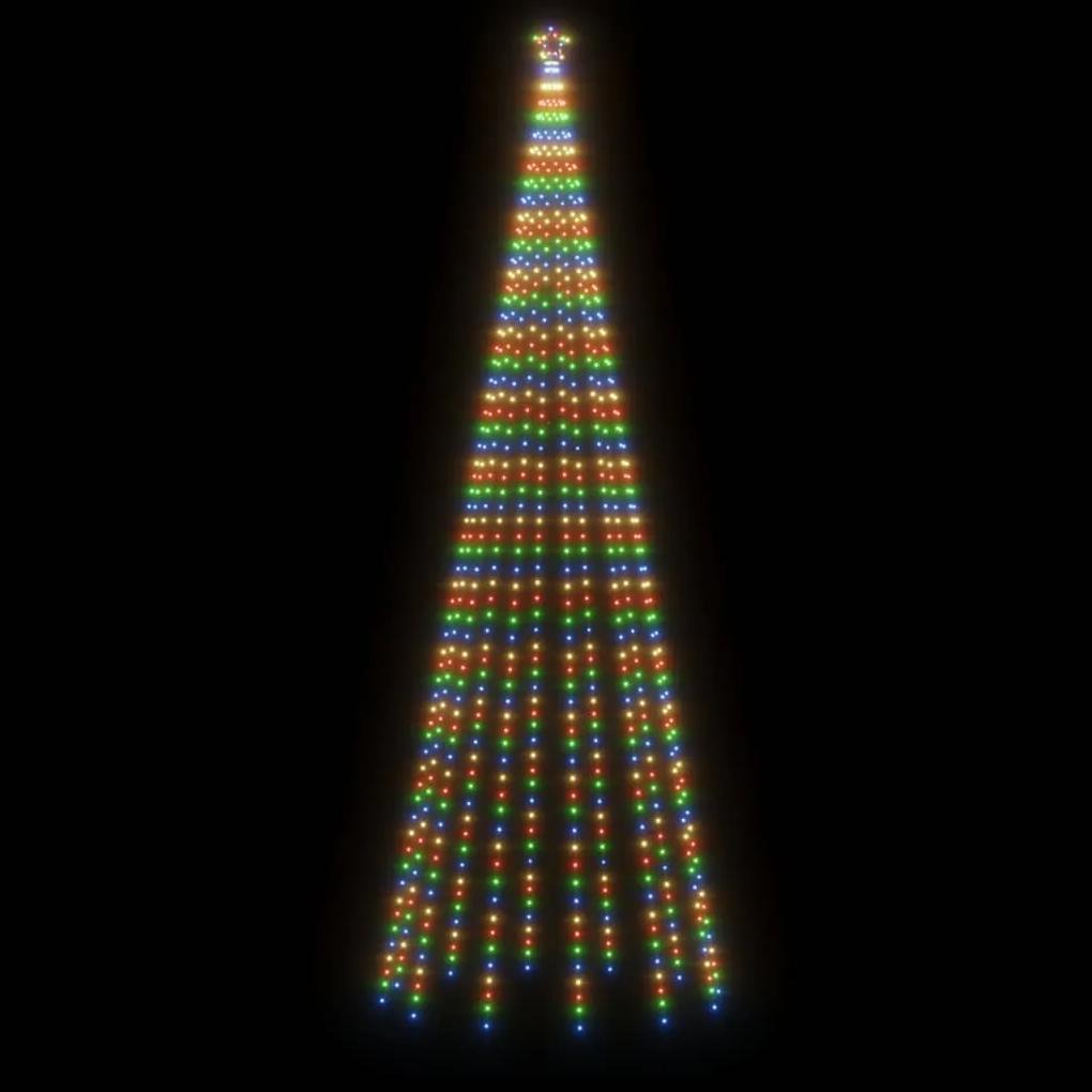 Árvore de Natal com espigão 732 luzes LED 500 cm colorido