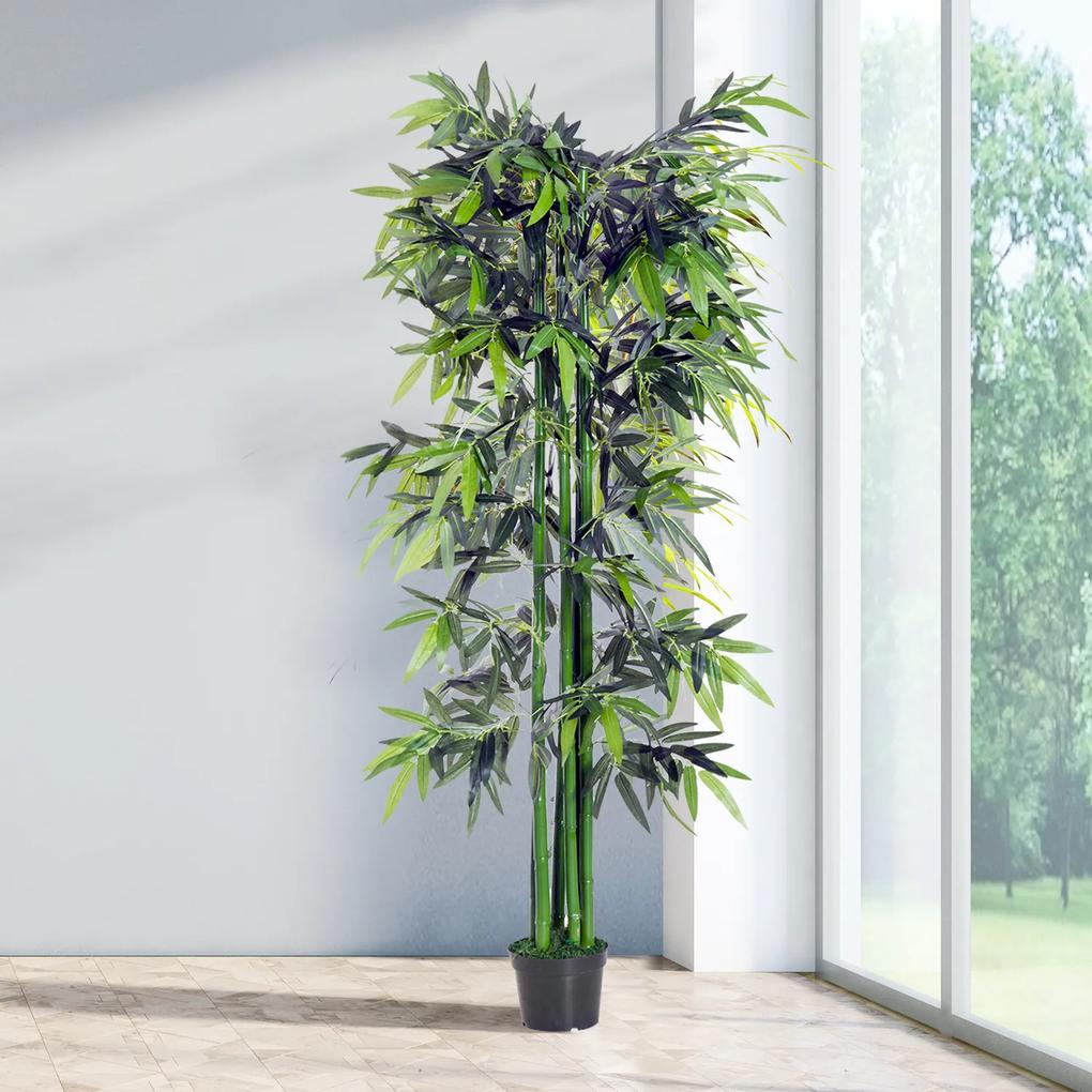 Planta Decorativa Sintética de Bambu Artificial 180cm