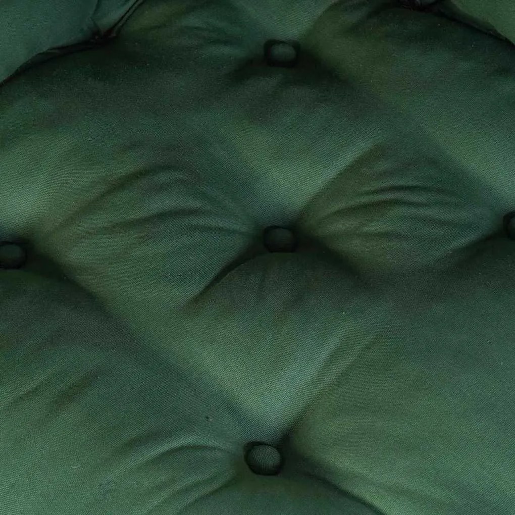 Pouffes Modulares 2 pcs em Verde Tecido da