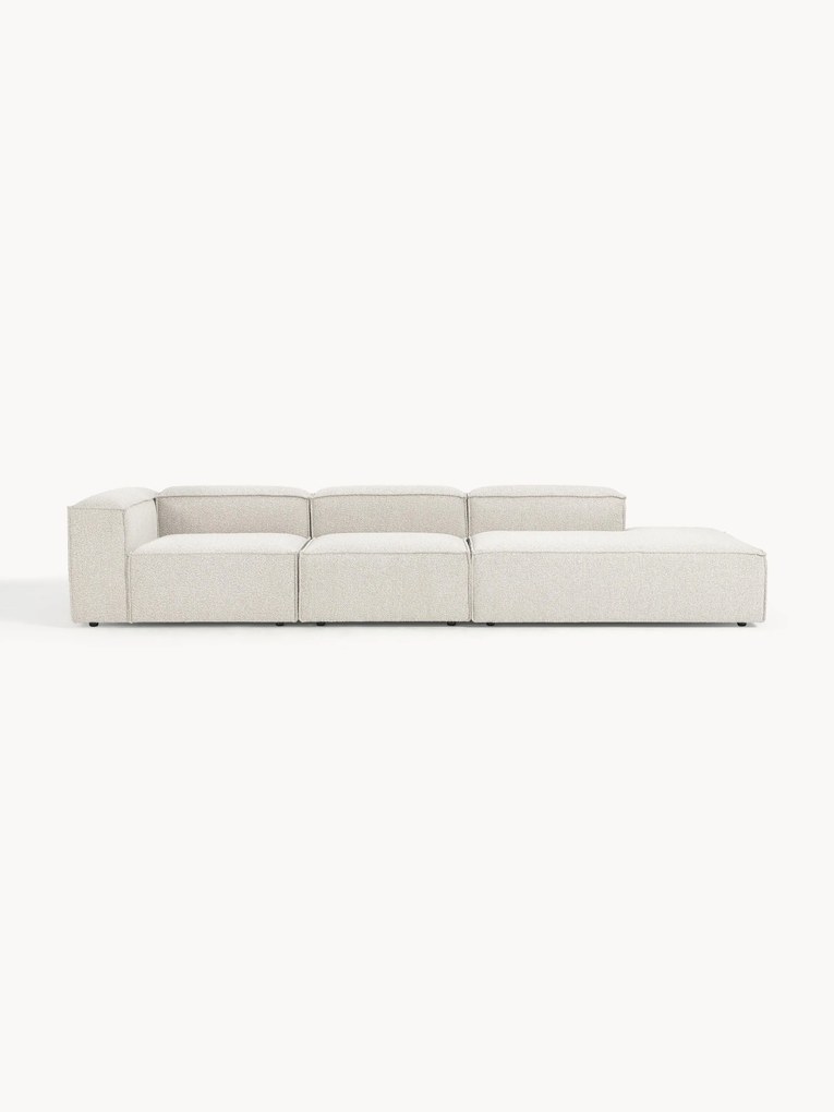 Chaise longue modular XL em bouclé Lennon