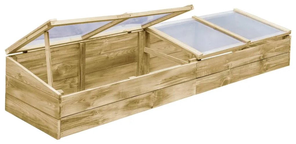 Estufas 2 pcs 200x50x35 cm madeira de pinho impregnada