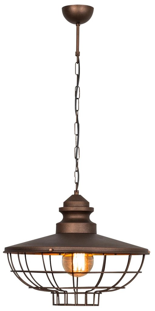 Candeeiro de Teto Sivani Tel – Castanho Escuro – 44 cm Diâmetro