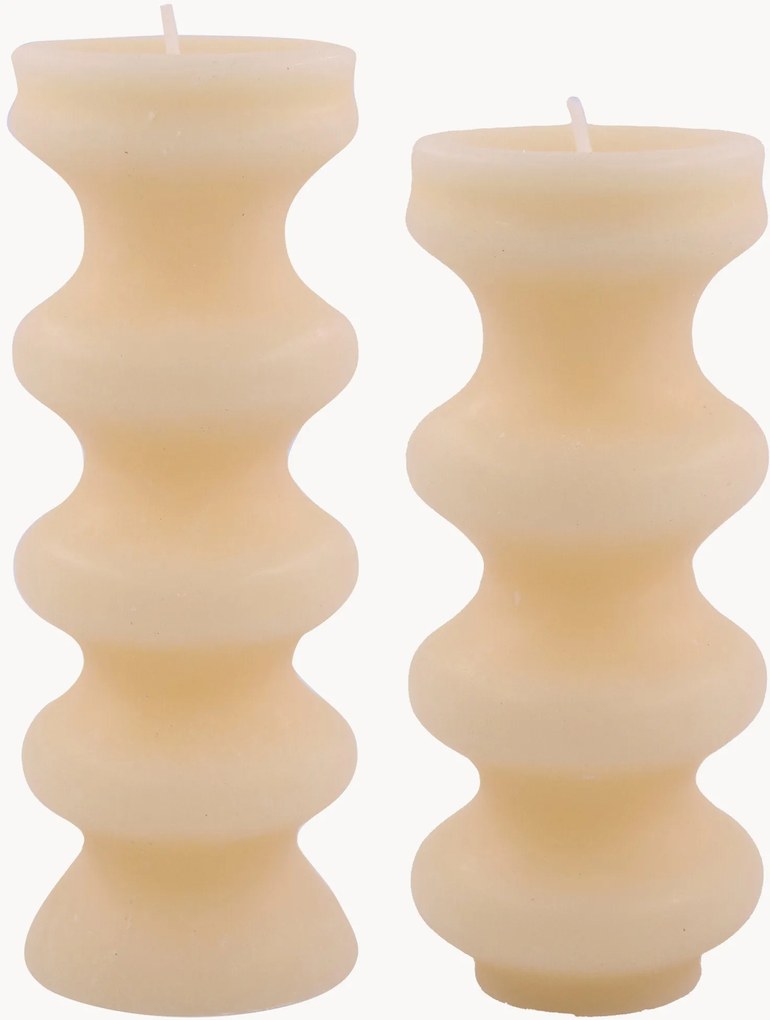 Velas artesanais Mura, conjunto de 2