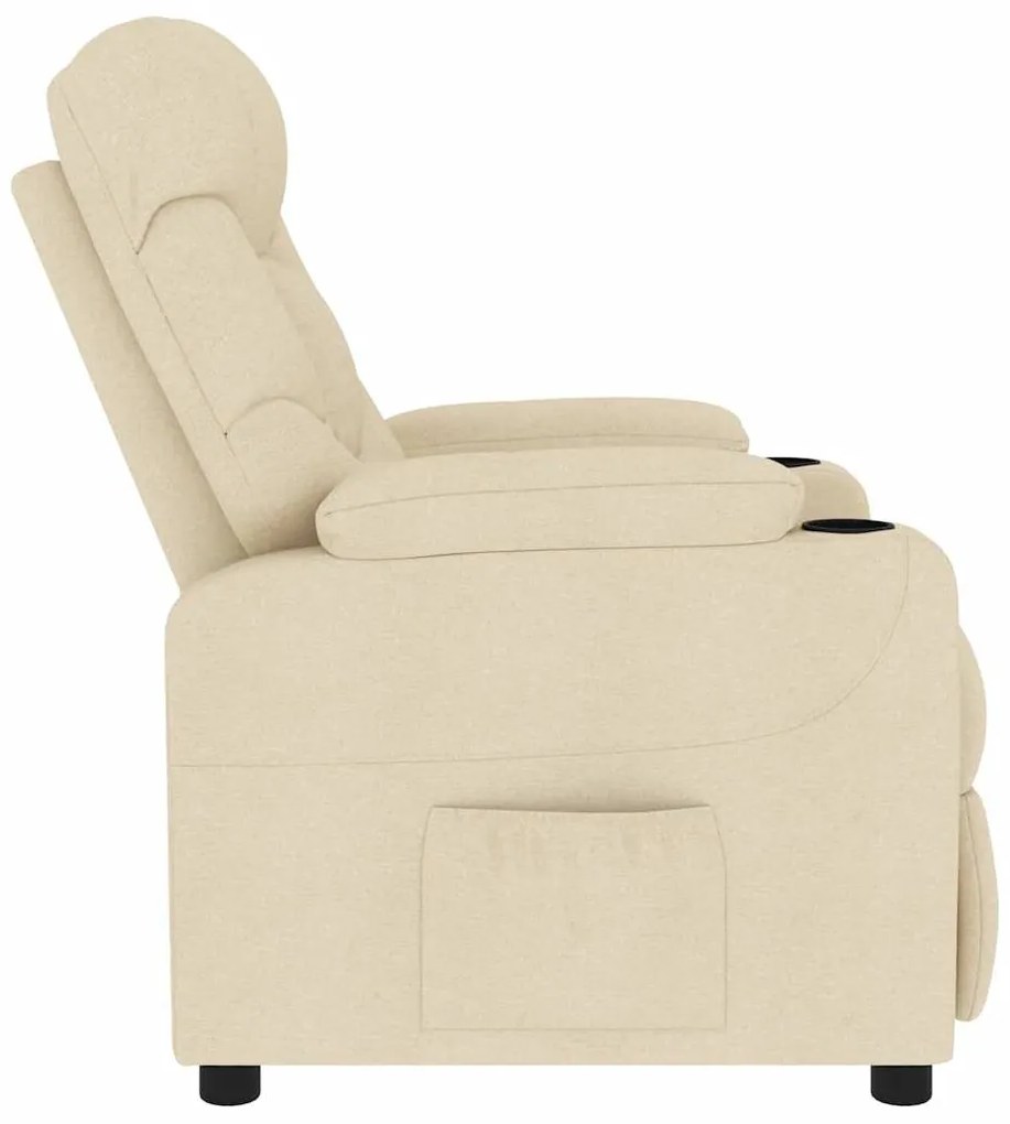 Poltrona de massagens tecido cor creme