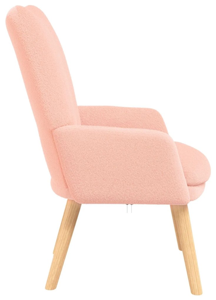 Cadeira Relaxante Rosa Tecido Curly