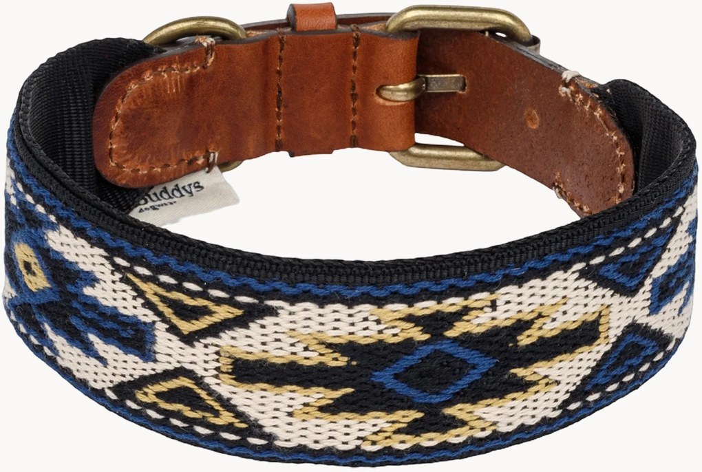 Coleira para animais de estimação artesanal Peyote, vários tamanhos