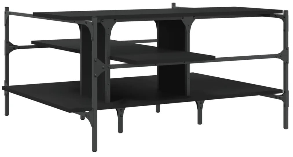 Mesa de centro 100x100x48,5 cm derivados de madeira preto