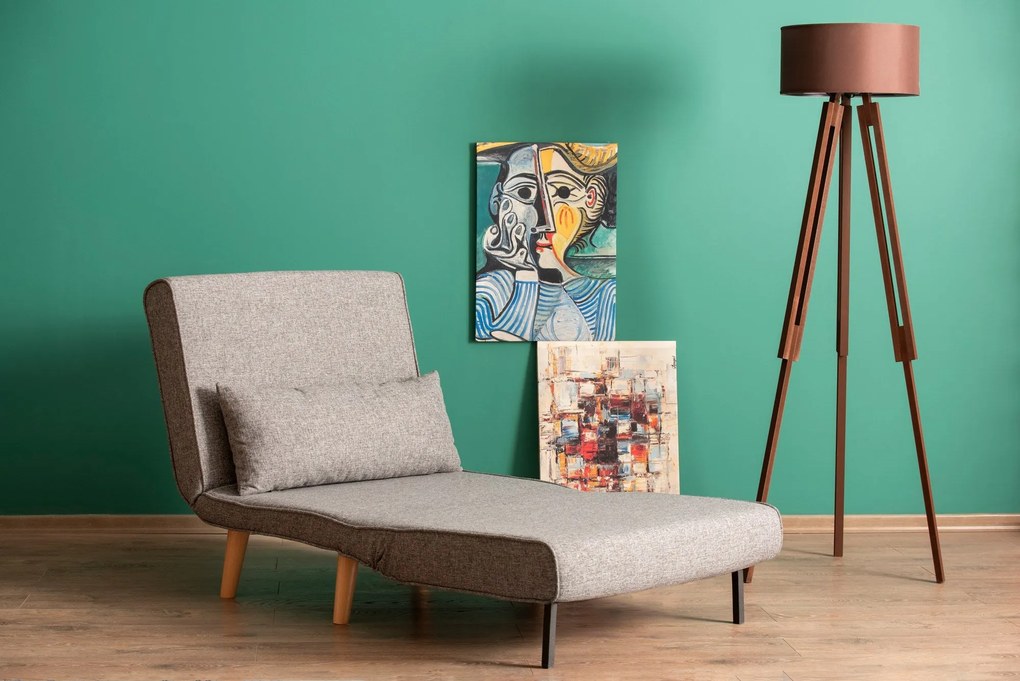 Sofá-Cama Folde – Cinzento Claro – 180 x 80 cm