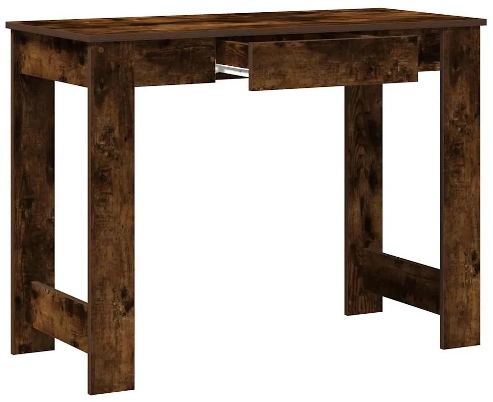 Secretária 100x45x75 cm derivados madeira cor carvalho fumado