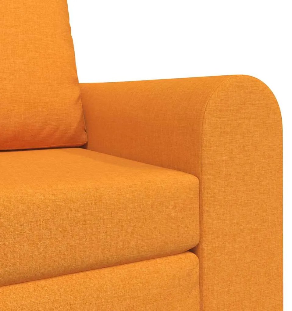 Sofá Cama de Chão 2-em-1 Amarelo Escuro 98x71x83 cm Tecido