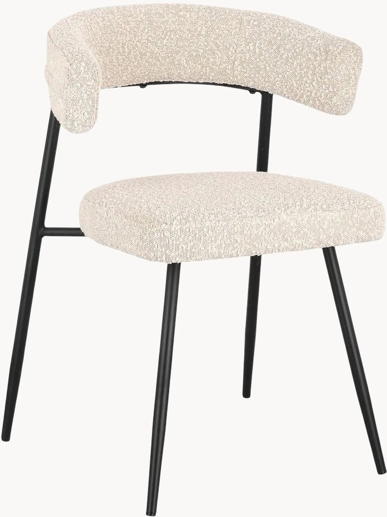 Cadeiras de jantar em bouclé Amaia, conjunto de 4