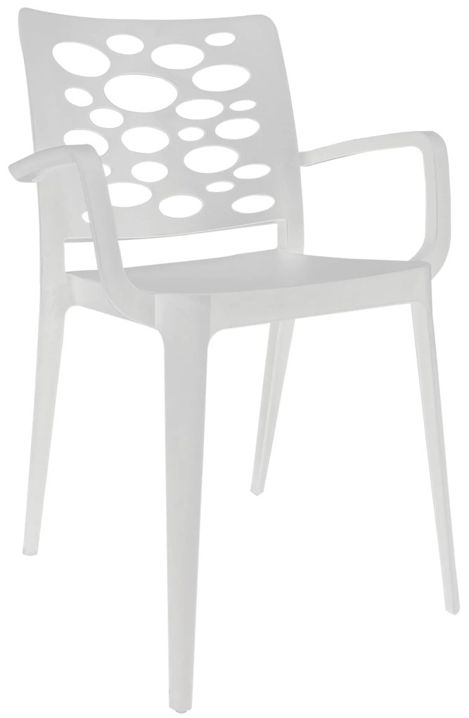 Cadeira Venus Cinza Gelo Pastel c/braços - Pack com 20 cadeiras