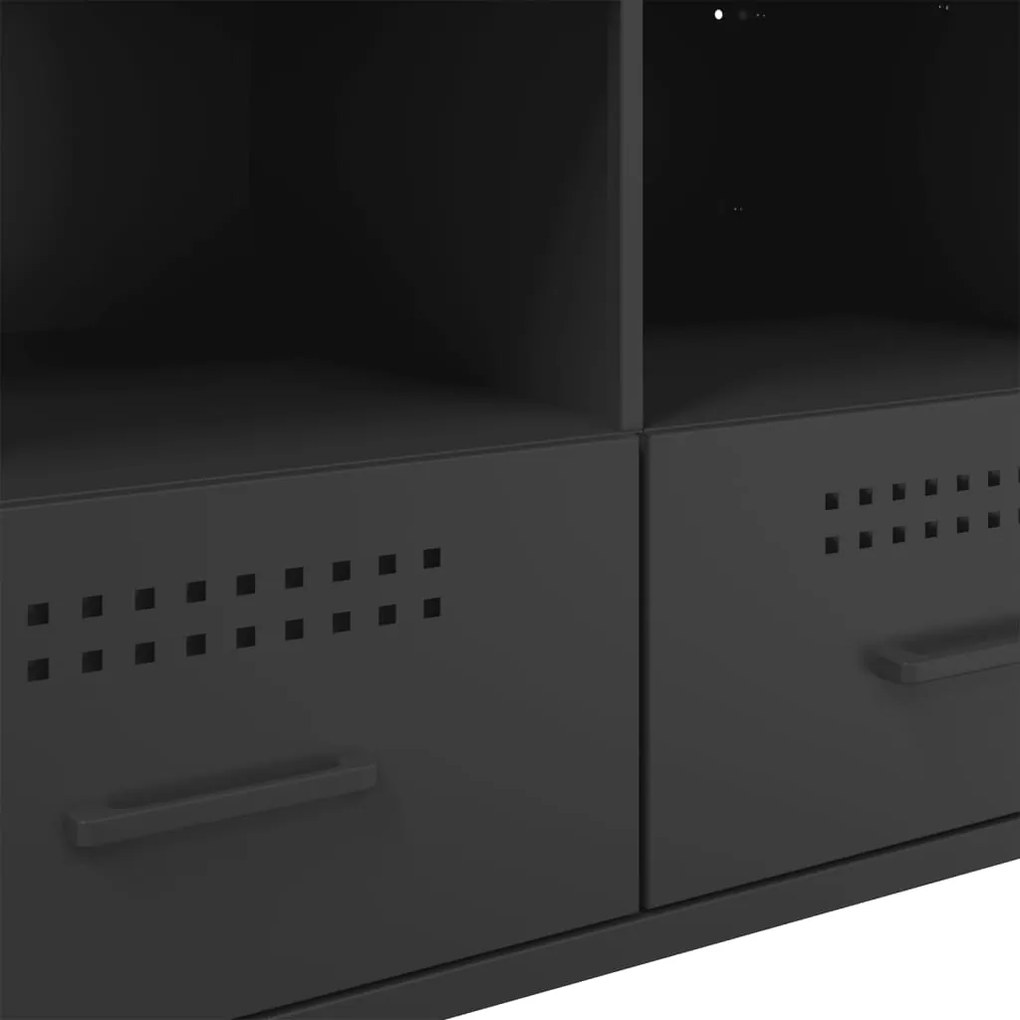 Móvel de TV 68x39x50,5 cm aço preto