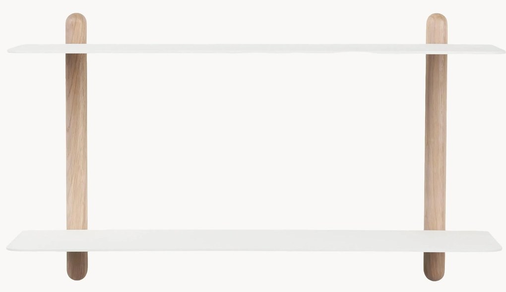 Estante de parede em madeira de carvalho Nivo