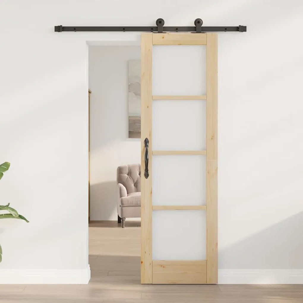 Porta Deslizante vidaXL com Conjunto de Ferragens "ORKDAL" 61x198.5 cm