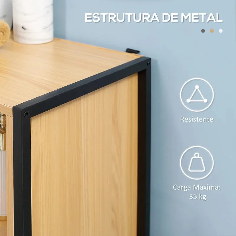 Móvel Auxiliar Darny - Design Rústico