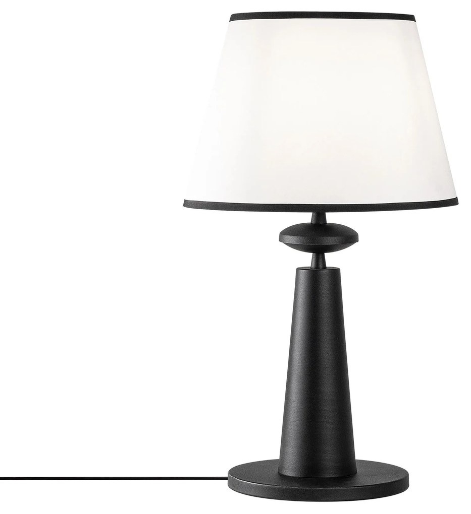 Candeeiro de Mesa Pardo – Preto – 30 cm Diâmetro x 55 cm Altura