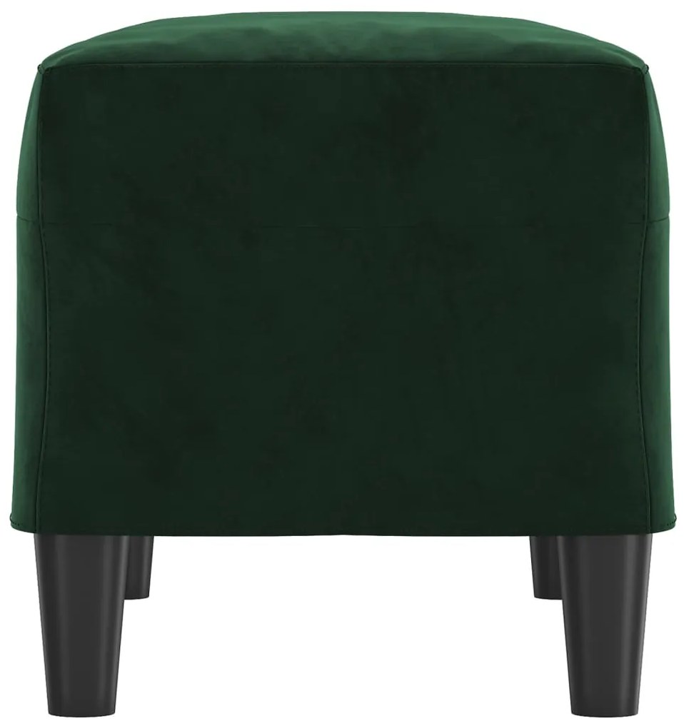 Banco 70x35x41 cm veludo verde-escuro