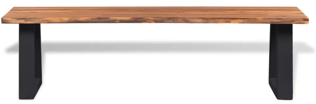 Banco madeira de acácia maciça 145 cm