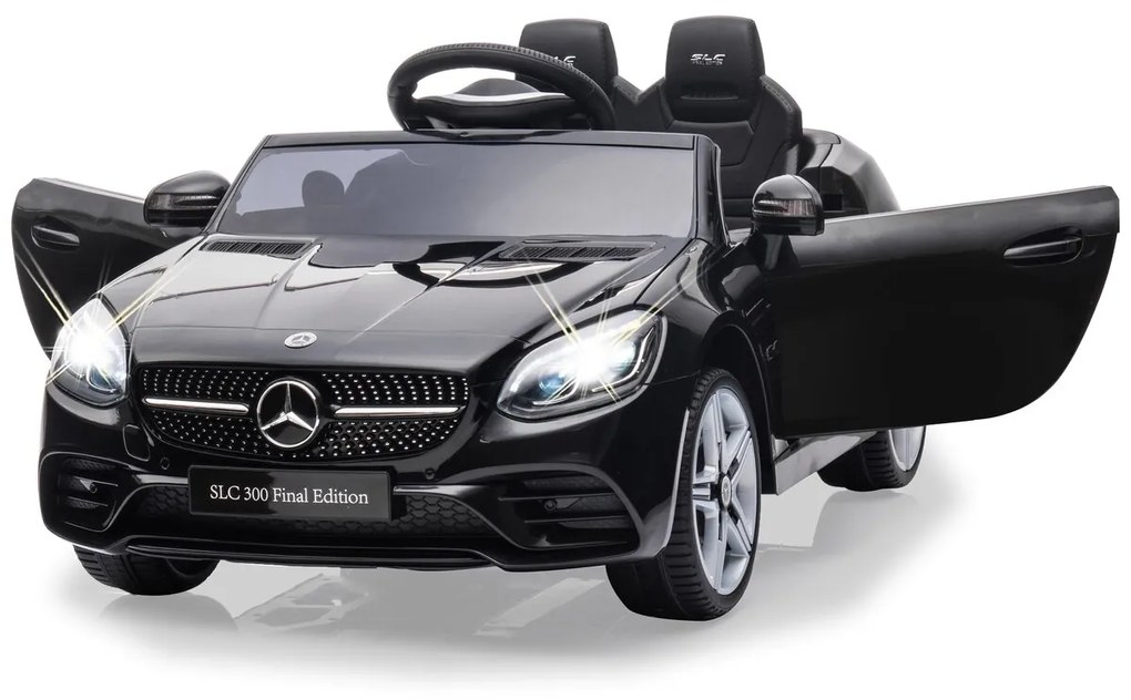 Carro elétrico infantil Mercedes-Benz SLC preto 12V