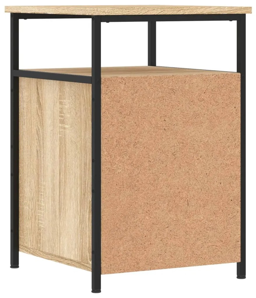 Mesa de cabeceira 40x42x60 cm derivados madeira carvalho sonoma