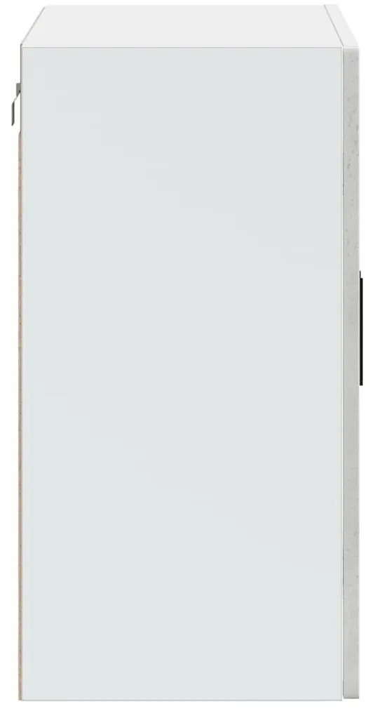 Armário de parede de cozinha porta de vidro Porto cinza betão