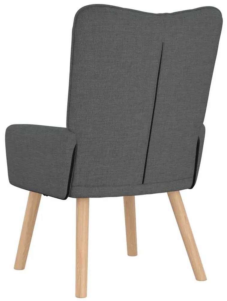 Cadeira Relaxante vidaXL Cinza Escuro em Tecido