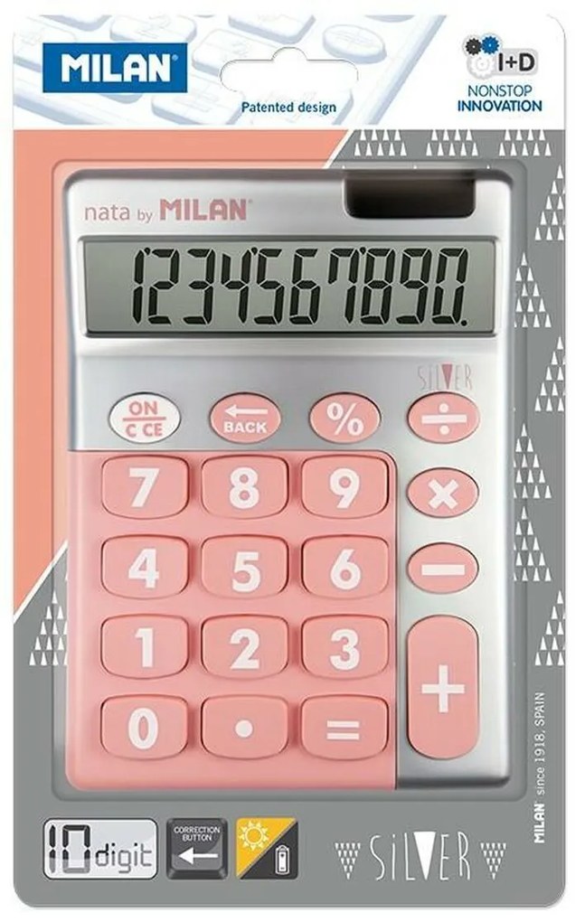 Calculadora Milan Cor de Rosa (14,5 X 10,6 X 2,1 cm)