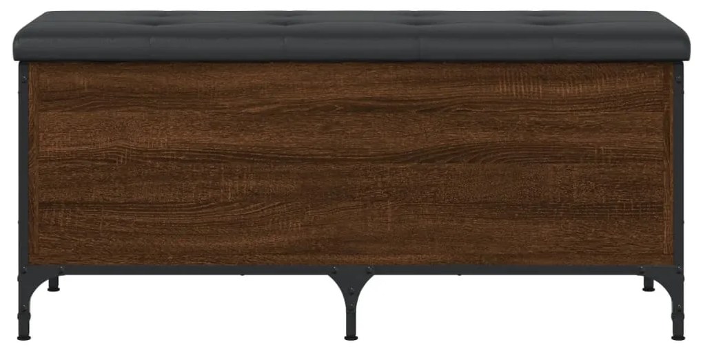 Banco arrumação 102x42x45cm derivados madeira carvalho castanho